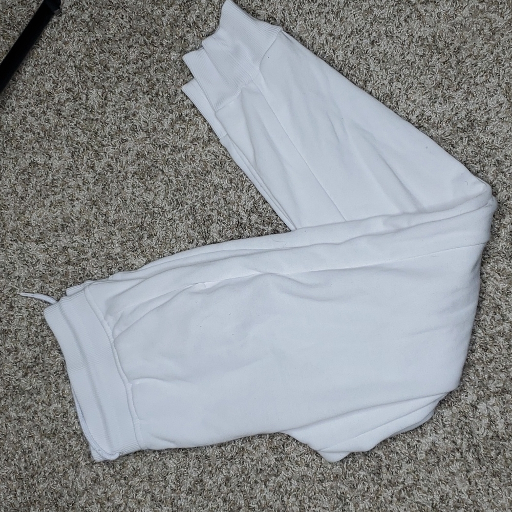 White joggers